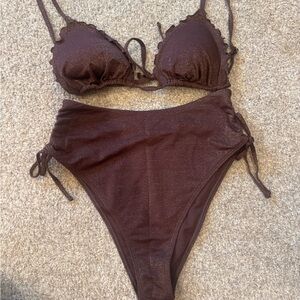 Abercrombie Brown Bikini Set